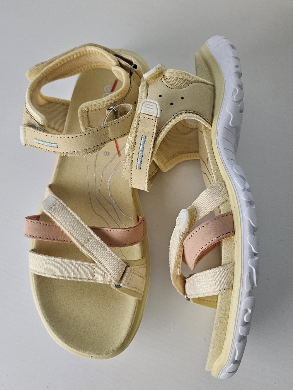 ECCO Sport Offroad Roam Sport Sandal Yellow Size 9 - Picture 4 of 9